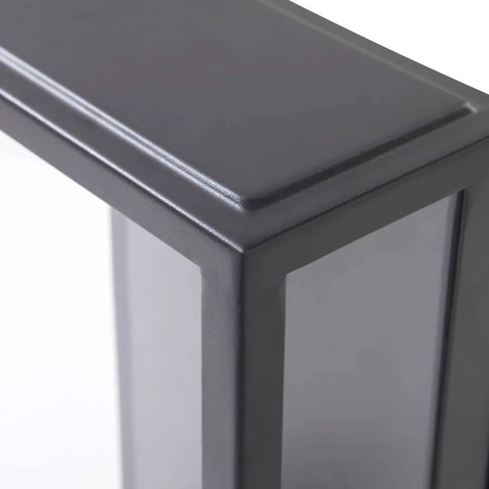 Lindby udendørs væglampe Ilana, sort, sensor, IP44, E27