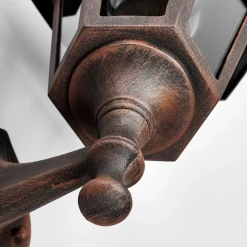 Lindby udendørs væglampe Lamina, fatning i bunden, lygte, E27