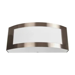 Lindby udendørs væglampe Raja, 25 cm bred, stål, IP44, E27