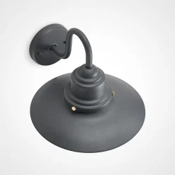 Lindby udendørs væglampe Roisin, antracit, metal, 31 cm