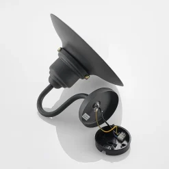 Lindby udendørs væglampe Roisin, antracit, metal, 31 cm