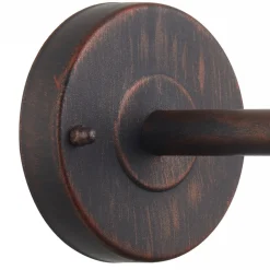 Lindby udendørs væglampe Satish, kobberfarvet, jern, 32 cm