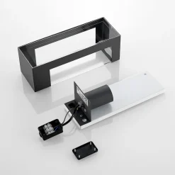 Lindby udendørs væglampe Tilian, højde 25 cm, antracit, stål