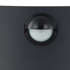 Lindby udendørs væglampe Vimal, sensor, E27, 26 cm, aluminium