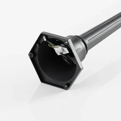 Lindby udendørslampe Clint, 177 cm, metal, saltvandsresistent, E27