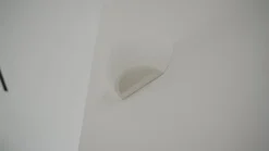 Lindby uplight væglampe Jimmy, hvid, gips, halvcirkelformet, 24 cm, E14