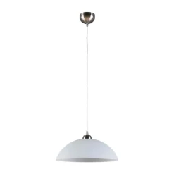 Lindby Valeria hængelampe, hvid, glas, Ø 40 cm, E27