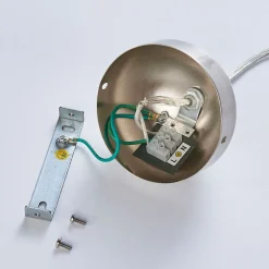 Lindby Valeria hængelampe, hvid, glas, Ø 40 cm, E27