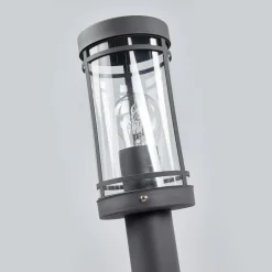 Lindby vejlampe Djori, 80 cm, antracit, stål, E27