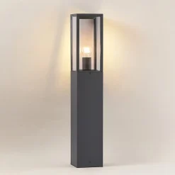 Lindby vejlampe, højde 80 cm, antracit metal