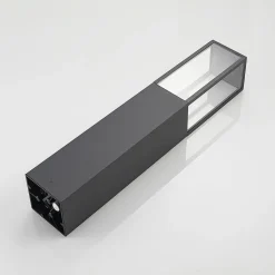 Lindby vejlampe, højde 80 cm, antracit metal