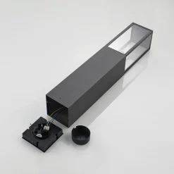 Lindby vejlampe, højde 80 cm, antracit metal