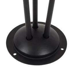 Lindby vejlampe Sorvete, sort, metal, 3 lyskilder, 83 cm