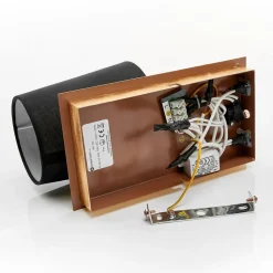 Lindby væglampe Aiden, 30 cm, sort, guld, LED-læselampe