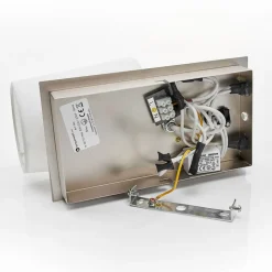 Lindby væglampe Aiden, hvid, nikkel, LED-læselampe