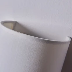 Lindby væglampe Annalisa, højde 20 cm, hvid, tekstil