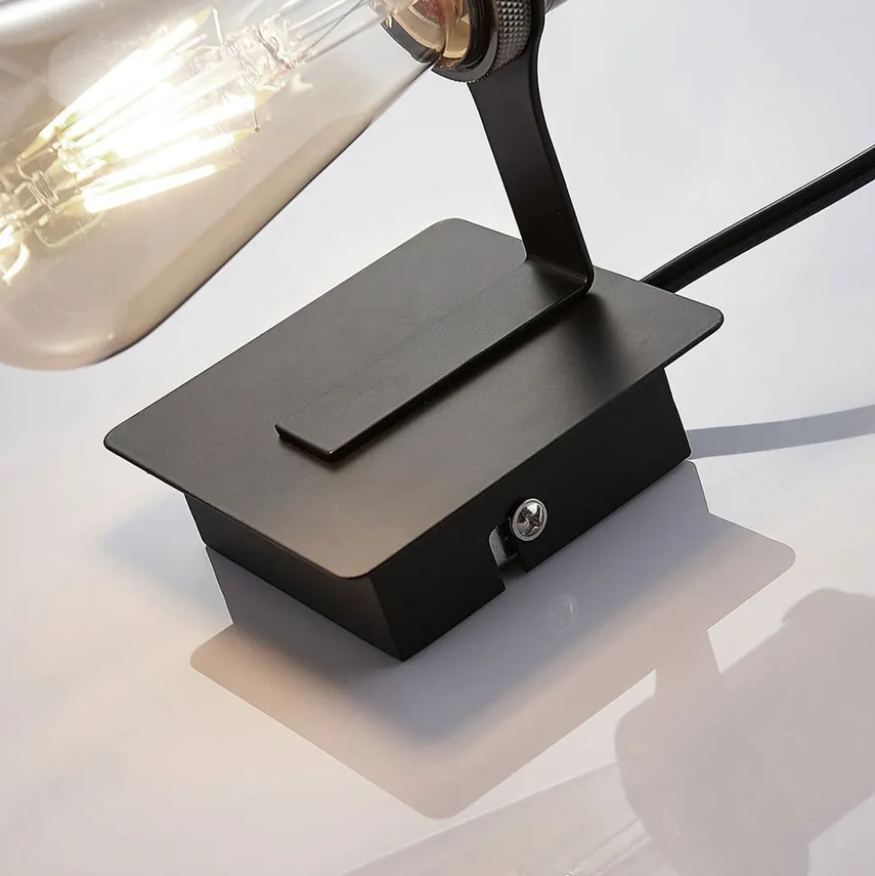 Lindby væglampe Aurella, højde 16 cm, antik messing, metal