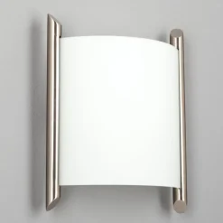 Lindby væglampe Filippa, 20 cm, nikkel, glas, E27