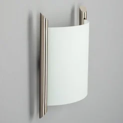 Lindby væglampe Filippa, 20 cm, nikkel, glas, E27