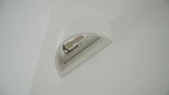 Lindby væglampe Heiko, op/ned, gips, hvid, højde 12 cm