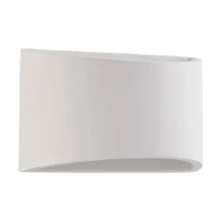 Lindby væglampe Heiko, sæt af 3, op/ned, gips, hvid