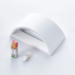 Lindby væglampe Heiko, sæt af 3, op/ned, gips, hvid