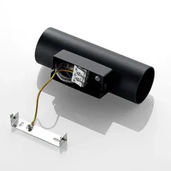 Lindby væglampe Joffrey, 18 cm, sort, op/ned, GU10