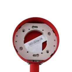 Lindby væglampe Jyla rød/sort linse 3.000 K GX53 fleksibel arm