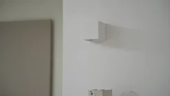 Lindby væglampe Kay, hvid, gips, 11,5 x 11,5 cm