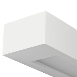 Lindby væglampe Matteo, hvid, gips, 36 cm, E14, kan males