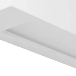 Lindby væglampe Matteo, hvid, gips, 36 cm, E14, kan males