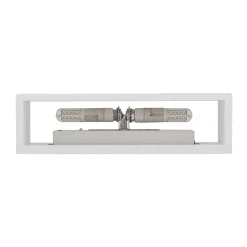 Lindby væglampe Mavora, kantet, 25 cm, hvid, gips, G9