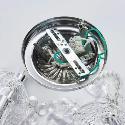 Lindby væglampe Merida, krom, metal, 2 lyskilder, højde 35 cm