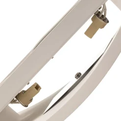 Lindby væglampe Naike, hvid, gips, højde 15 cm