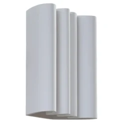 Lindby væglampe Novali, hvid, gips, op/ned, 26 cm, G9