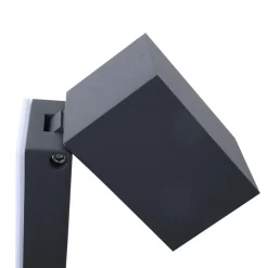 Lindby væglampe Othil, sensor, antracit, metal, IP44