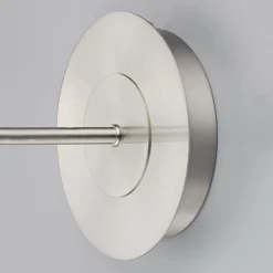 Lindby væglampe Pola, 30 cm, nikkel, udtrækkelig, tekstil