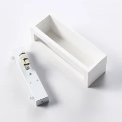 Lindby væglampe Santino, 22 cm, gips, G9, kan males