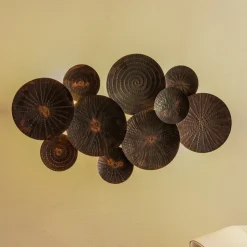 Lindby væglampe Soraya, kobber, metal, 2-lys, 53 cm