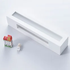 Lindby væglampe Tjada, 35 cm, hvid, gips, G9, kan males