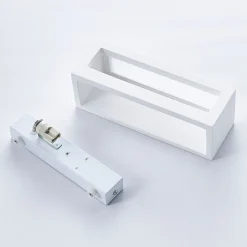 Lindby væglampe Tjada, 22 cm, hvid, gips, G9, kan males