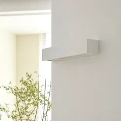 Lindby væglampe Tjada, 51 cm, hvid, gips, G9, kan males