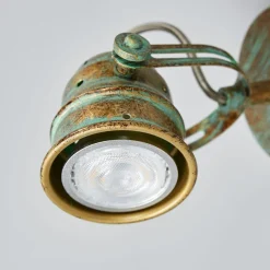 Lindby vægspot Leonor, grøn, metal, 1 lyskilde, 9,5 cm