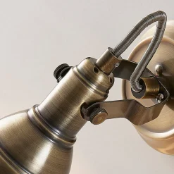 Lindby vægspot Perseas, antik messing, metal, 16 cm, GU10