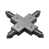 Lindby X-connector Linaro, sort, 1-faset system