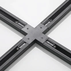 Lindby X-connector Linaro, sort, 1-faset system