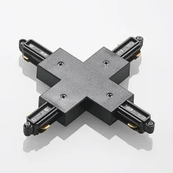 Lindby X-connector Linaro, sort, 1-faset system