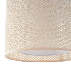 Lindby-pendel Soula, Ø 26 cm, beige, plast, E27