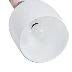 Lindby-pendel Ysoria, grå/pink/grøn, keramik, Ø 16 cm