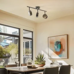 Lindby-spot Jyla, sort, 2.700 K, 3-lys, GX53